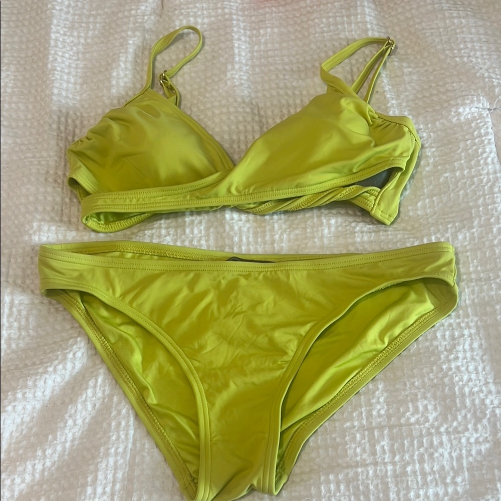 Vince Camuto Lime Green Bikini Set